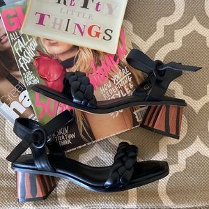 “Coutgo” black sandals; size 7; NWOT